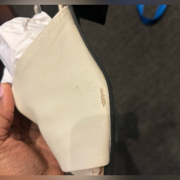 ZARA Minimalist White Block-Heel Mules – Size 41 - Picture 7 of 7